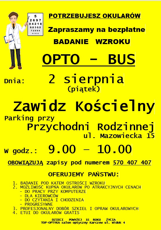 bezpłatne badanie wzroku