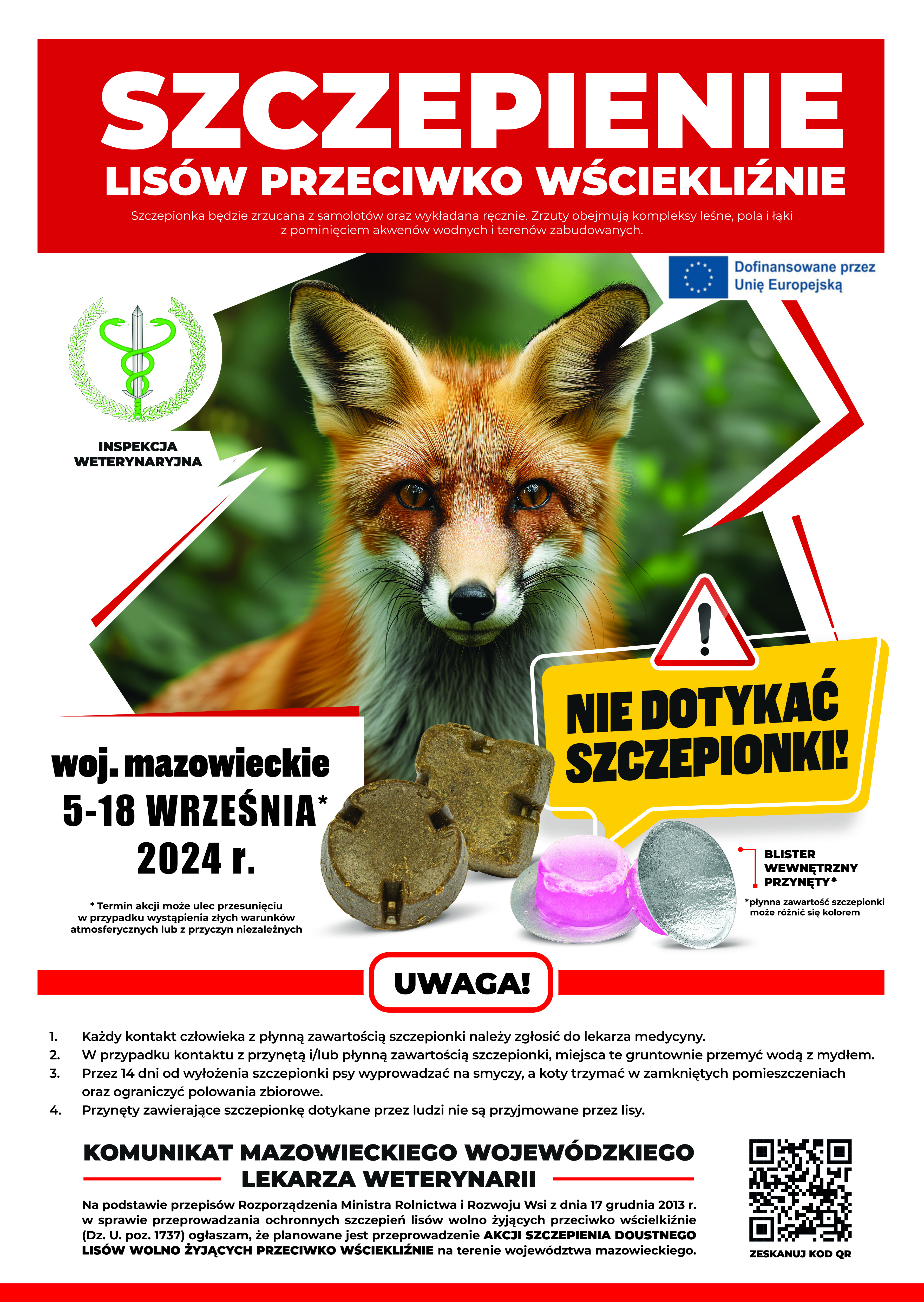 UWAGA! Szczepienie lisów