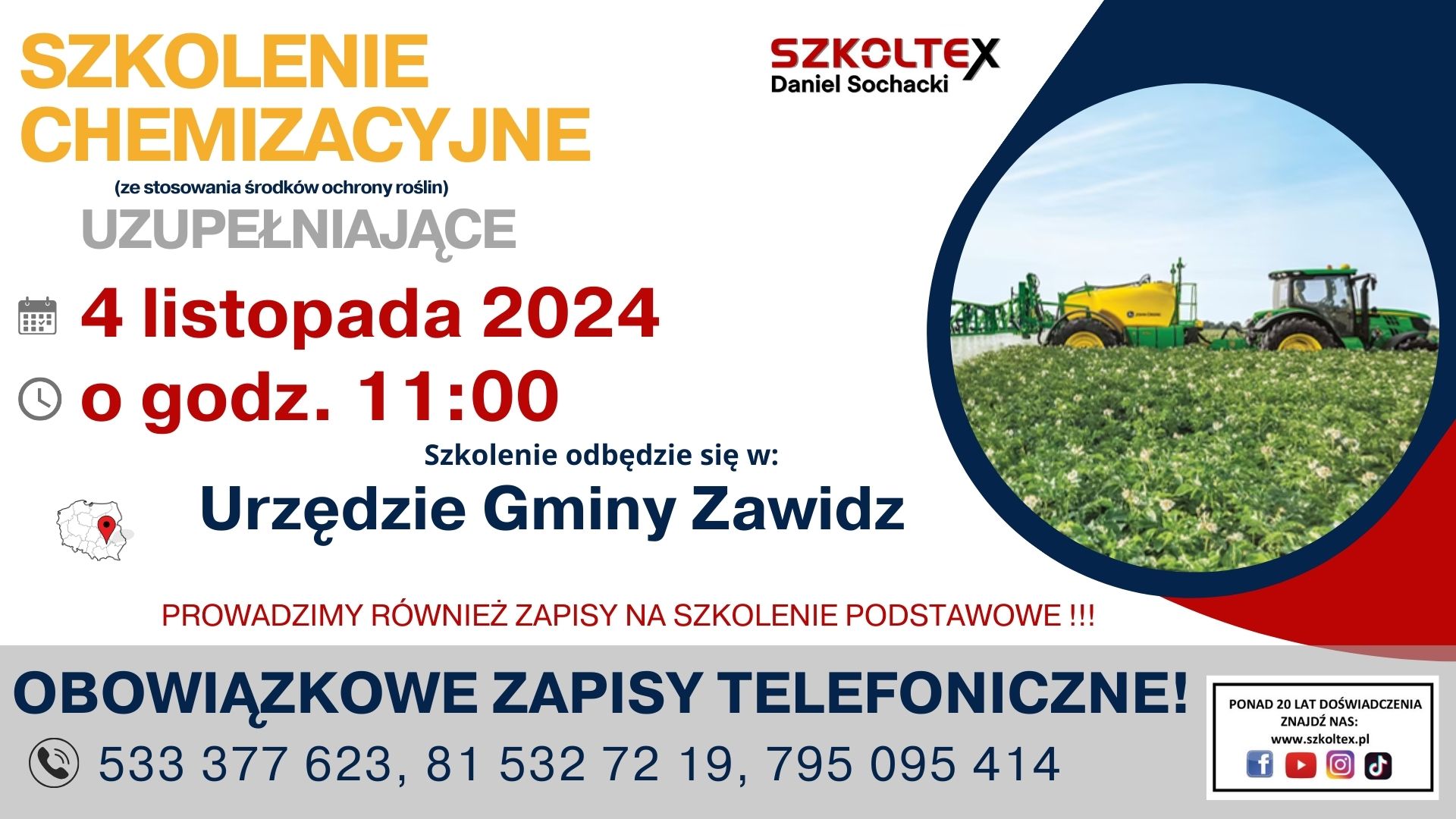 Uzupełniające szkolenie Chemizacyjne