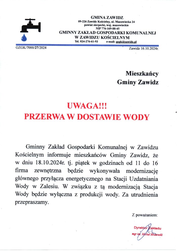 Informacja GZGK