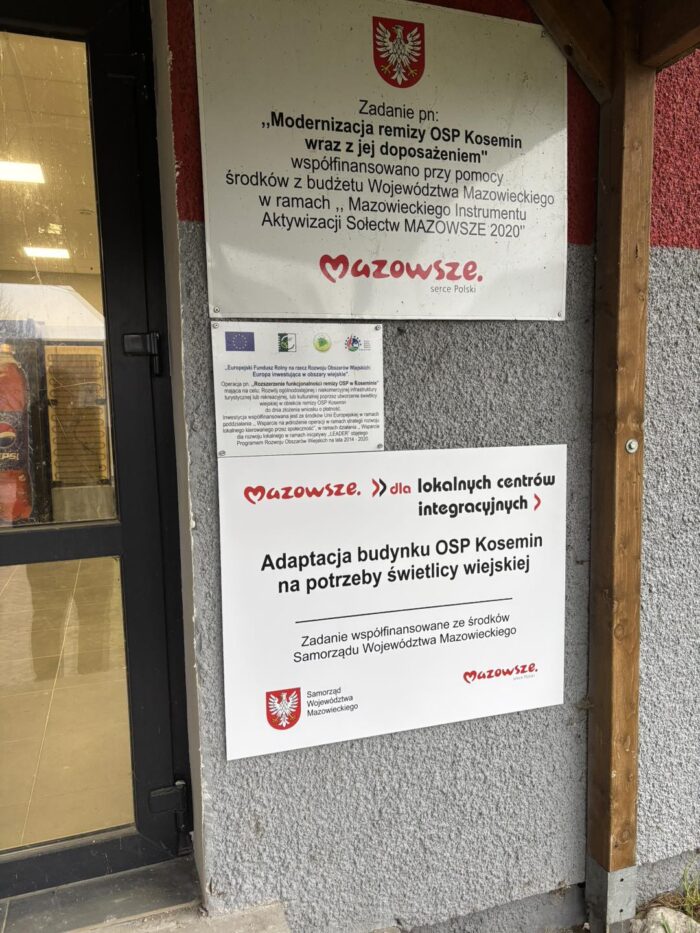 Adaptacja budynku OSP Kosemin na potrzeby świetlicy wiejskiej