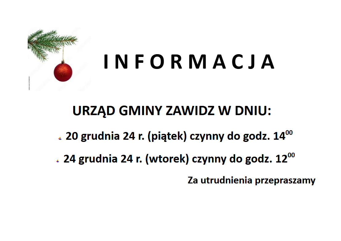 Informacja o pracy Urzędu Gminy