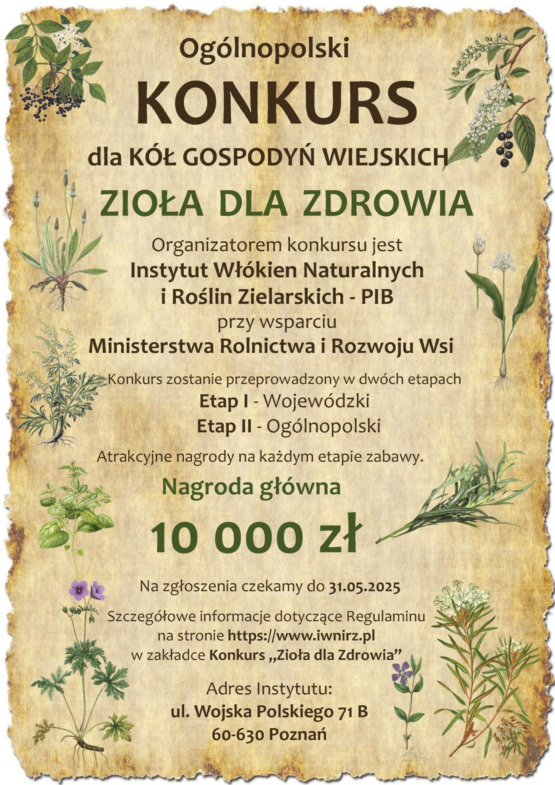 „Zioła dla zdrowia” – Konkurs dla KGW