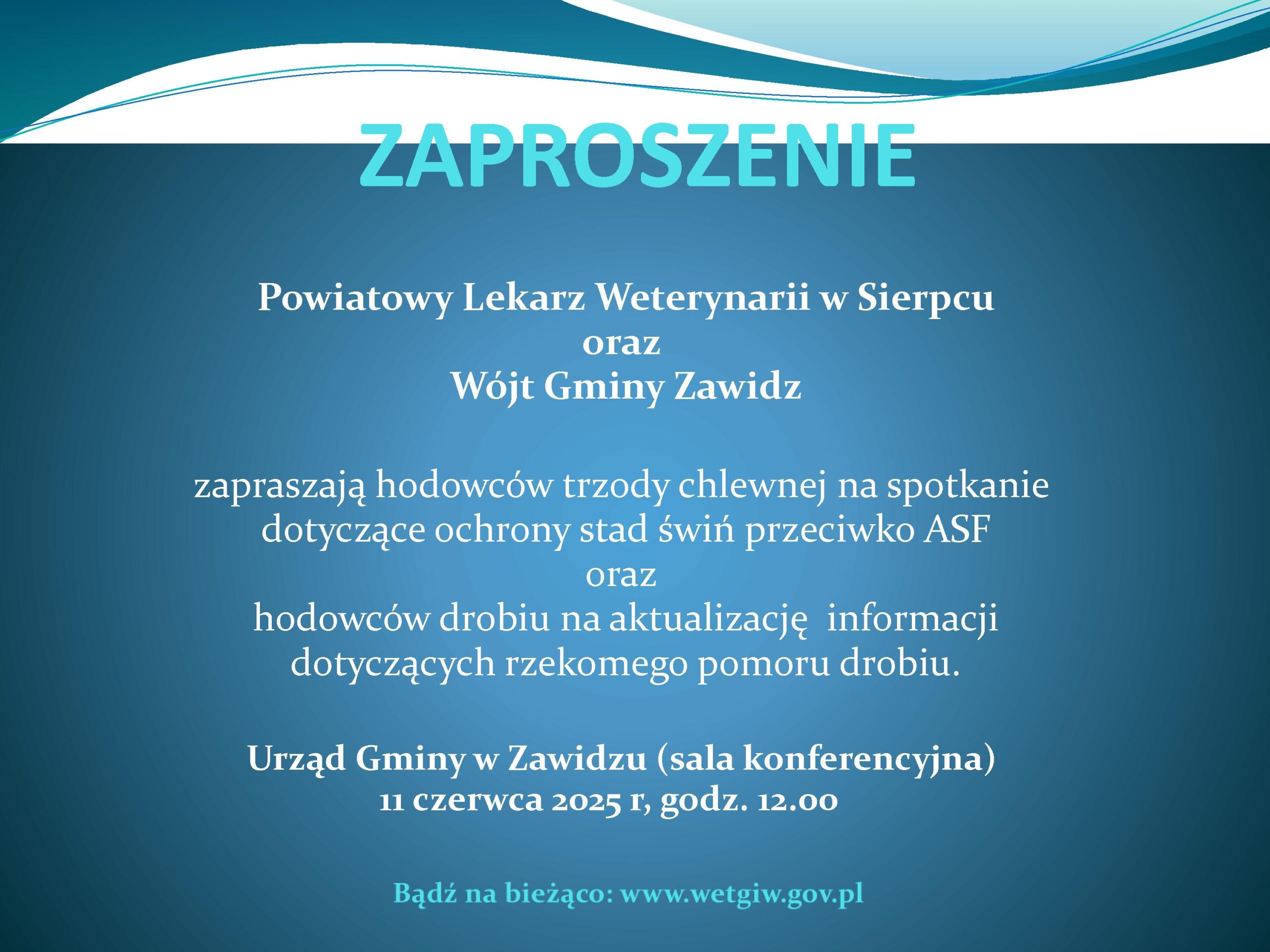 Spotkanie informacyjne dla hodowców