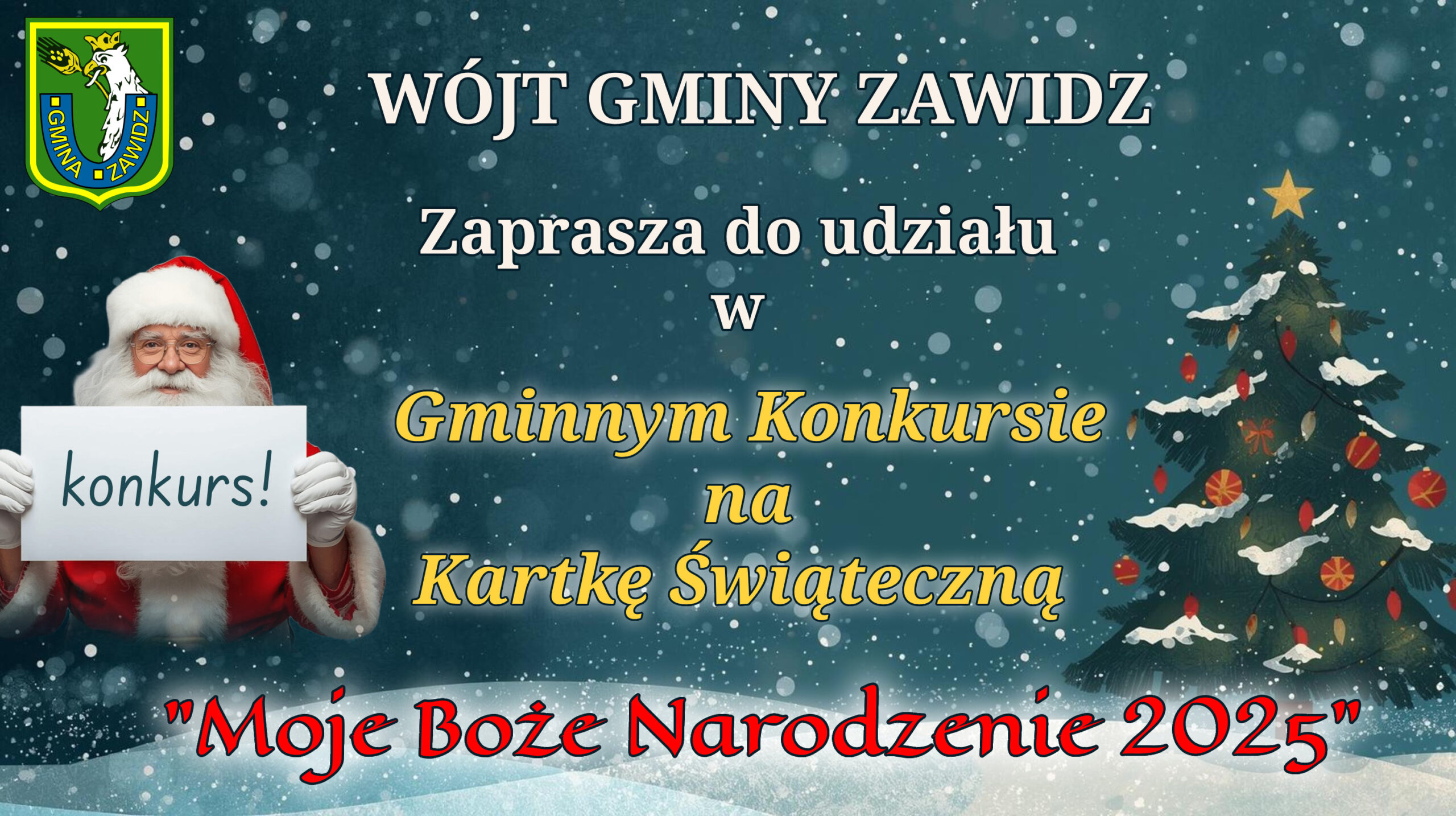 Gminny konkurs na kartkę świąteczną „Moje Boże Narodzenie 2025”